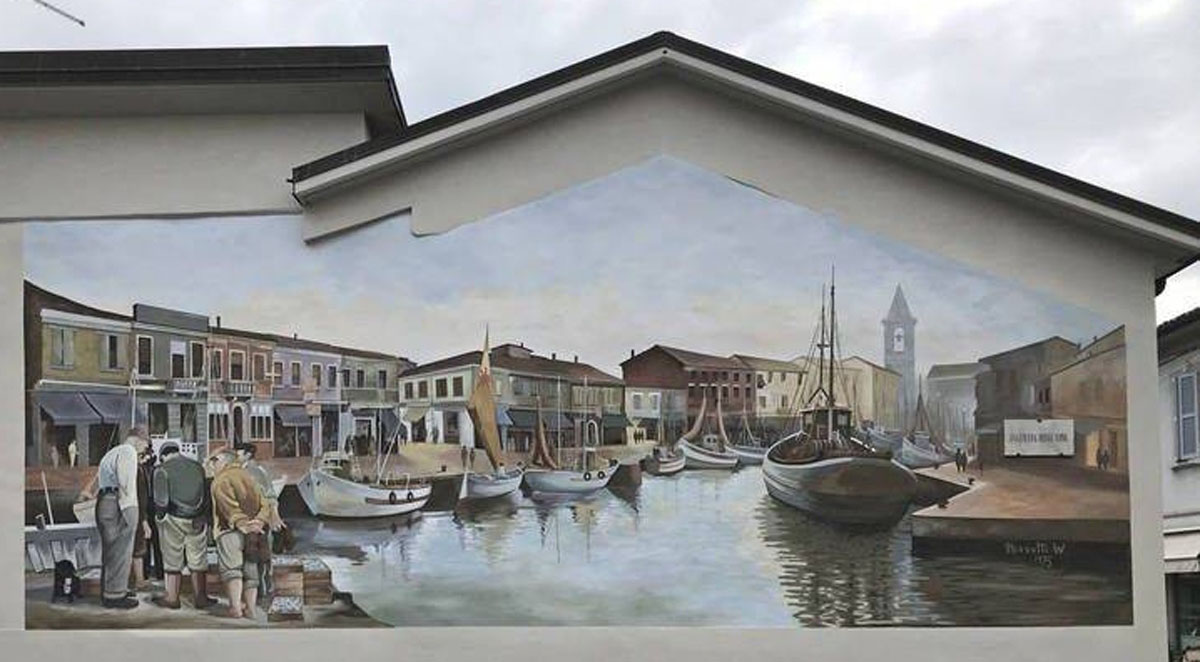 Veduta del porto canale di Cesenatico